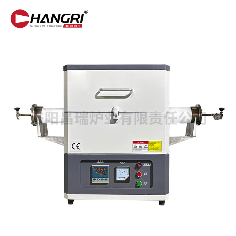 管式爐1200℃管徑100加熱區300電阻絲（sī）加熱新配色灰白