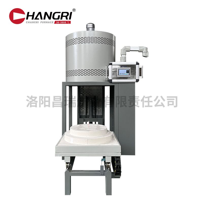 井（jǐng）式升降爐一體式1000℃直徑300高500灰白液壓升降