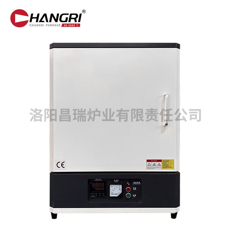 電阻絲加熱1200度馬弗爐400x300x300箱（xiāng）式黑白配色